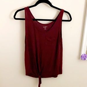 Loft tied tank top